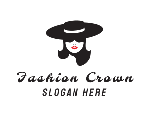 Fashion Woman Silhouette logo design