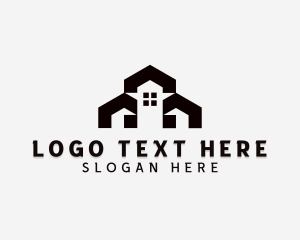 Leasing - Housing Property Roofing logo design