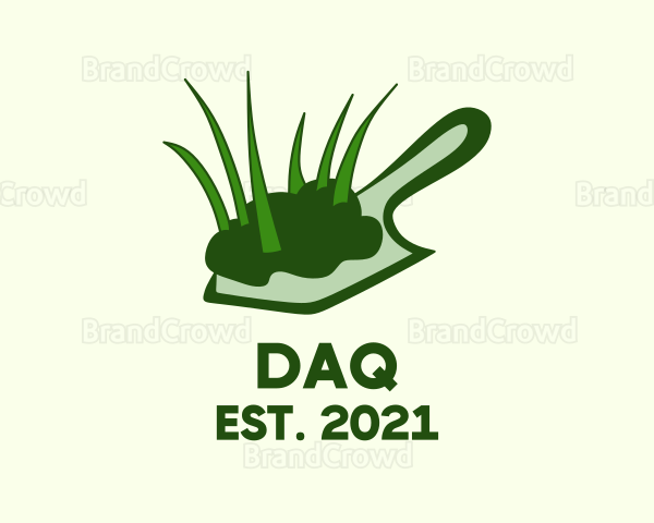 Garden Shovel Spade Grass Logo