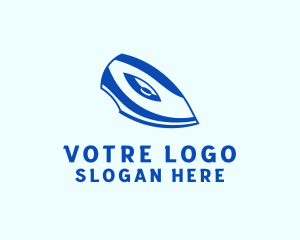Blue Flat Iron Logo