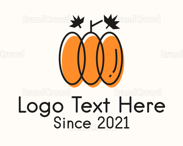 Garden Leaf Pumpkin Logo