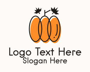 Garden Leaf Pumpkin Logo