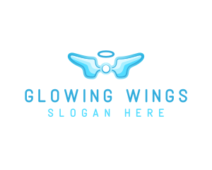 Angel Wings Memorial logo design