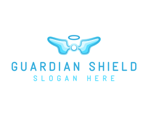 Guardian - Angel Wings Memorial logo design