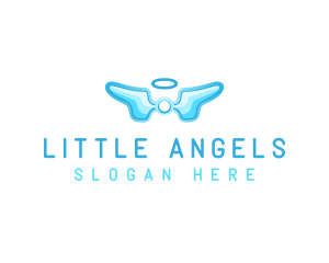 Angel Wings Memorial logo design