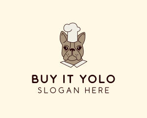 French Bulldog Dog Chef  Logo