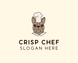 French Bulldog Dog Chef  logo design