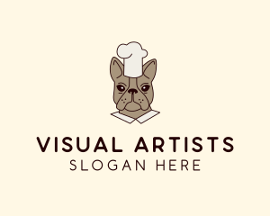 Costume - French Bulldog Dog Chef logo design