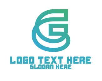 Teal Letter G Outline Logo