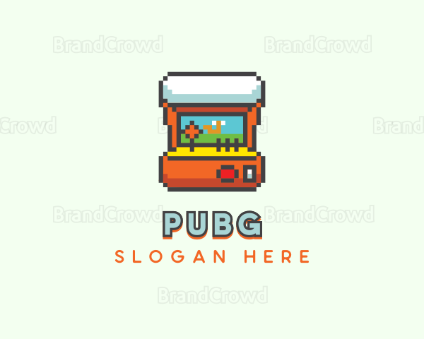 Arcade Pixel Videogame Logo