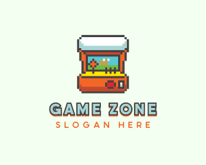 Arcade Pixel Videogame logo design