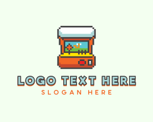 Pixelated - Arcade Pixel Videogame logo design