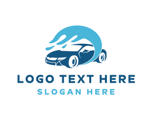 Automated Wash - Car Auto Wash Cleaning logo design