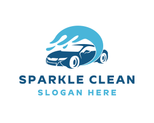 Cleaning - Car Auto Wash Cleaning logo design