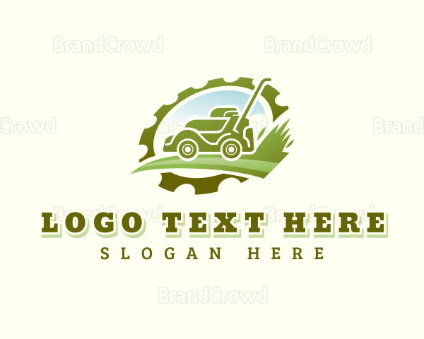 Lawn Garden Landscaping Logo