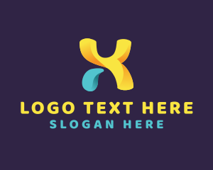 Quirky - Generic Brand Letter X logo design