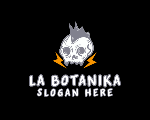 Rockstar Skull Mohawk Logo
