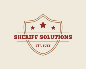 Sheriff Badge Shield logo design