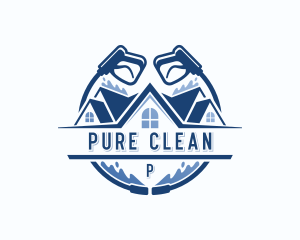 Pressure Washing Cleaner logo design