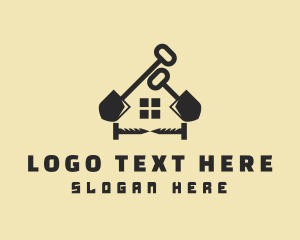 Shovel - Industrial Construction Repair logo design