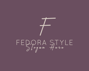 Cosmetics Style Brand logo design