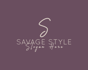 Cosmetics Style Brand logo design