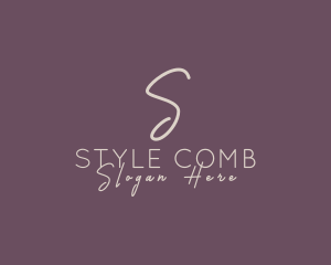 Cosmetics Style Brand logo design