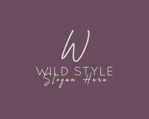 Cosmetics Style Brand logo design