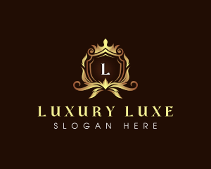 Shield Luxury Crown logo design