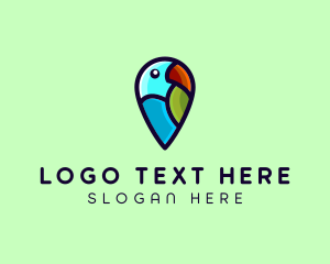 Icon - Parrot Bird Navigation logo design