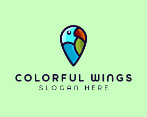 Parrot Bird Navigation logo design