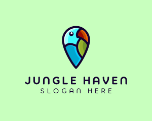 Parrot Bird Navigation logo design