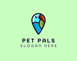 Parrot Bird Navigation logo design