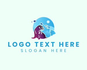 State Animal - Hawaii Sea Lion logo design