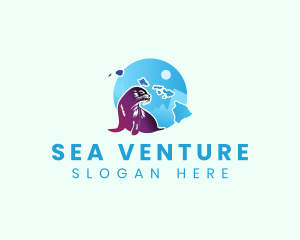 Hawaii Sea Lion logo design