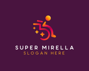 Therapy Clinic Wheelchair Logo