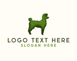 Topiary - Poodle Topiary Plant logo design