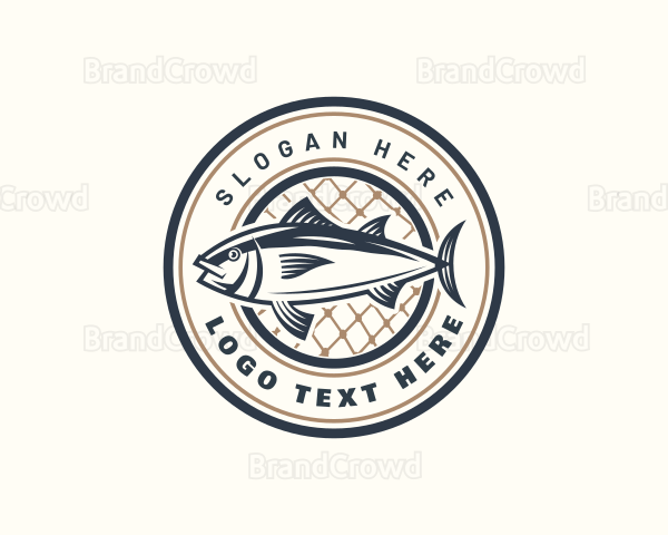 Fishing Net Tuna Farm Logo