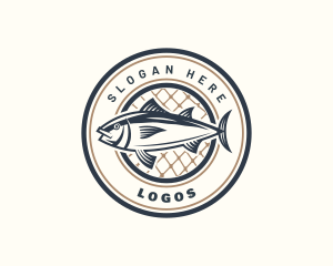Naval - Fishing Net Tuna Farm logo design