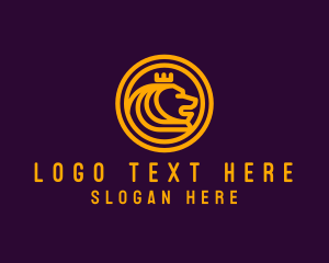 Crown - Elegant Royal Lion logo design