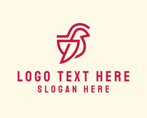 Finch - Wild Cardinal Bird logo design