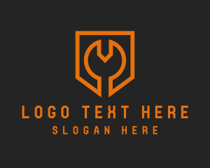 Orange Mechanic Wrench Logo