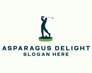 Golfer Sports Tournament logo design