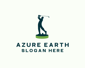 Golfer Sports Tournament logo design