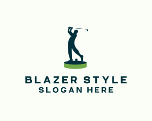 Golfer Sports Tournament logo design