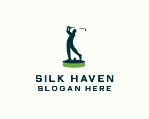 Golfer Sports Tournament logo design