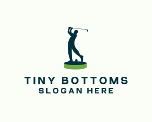 Golfer Sports Tournament logo design