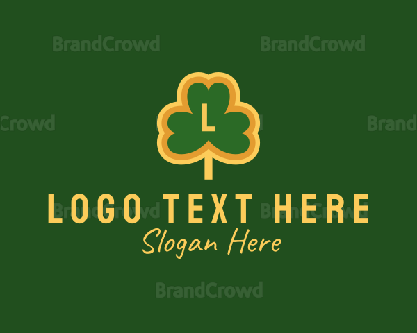 Clover Leaf Saint Patrick Logo