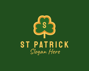 Clover Leaf Saint Patrick logo design
