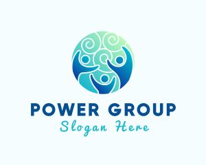 Social - Playful Group People logo design